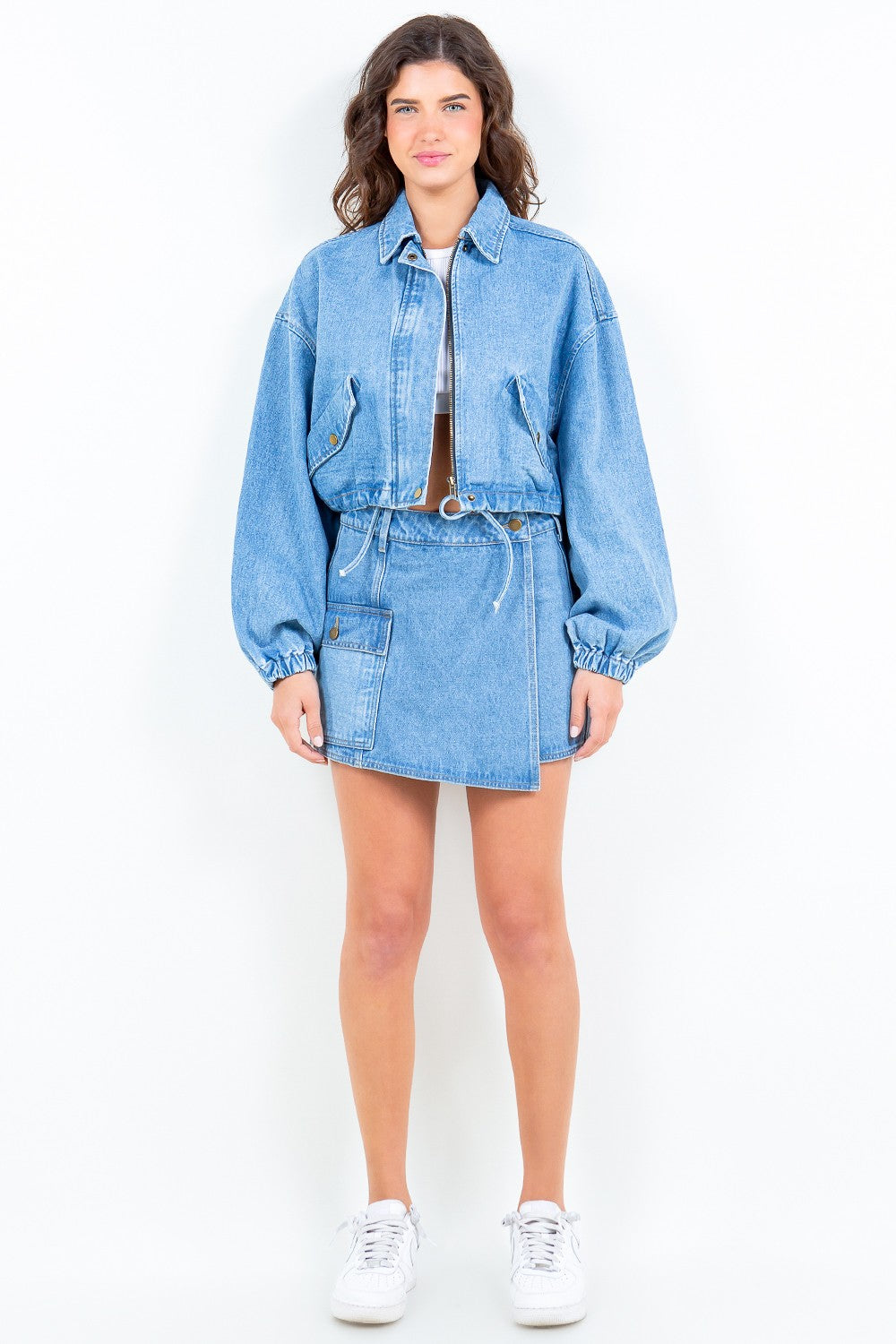 American Bazi Cargo Pocket Denim Skort